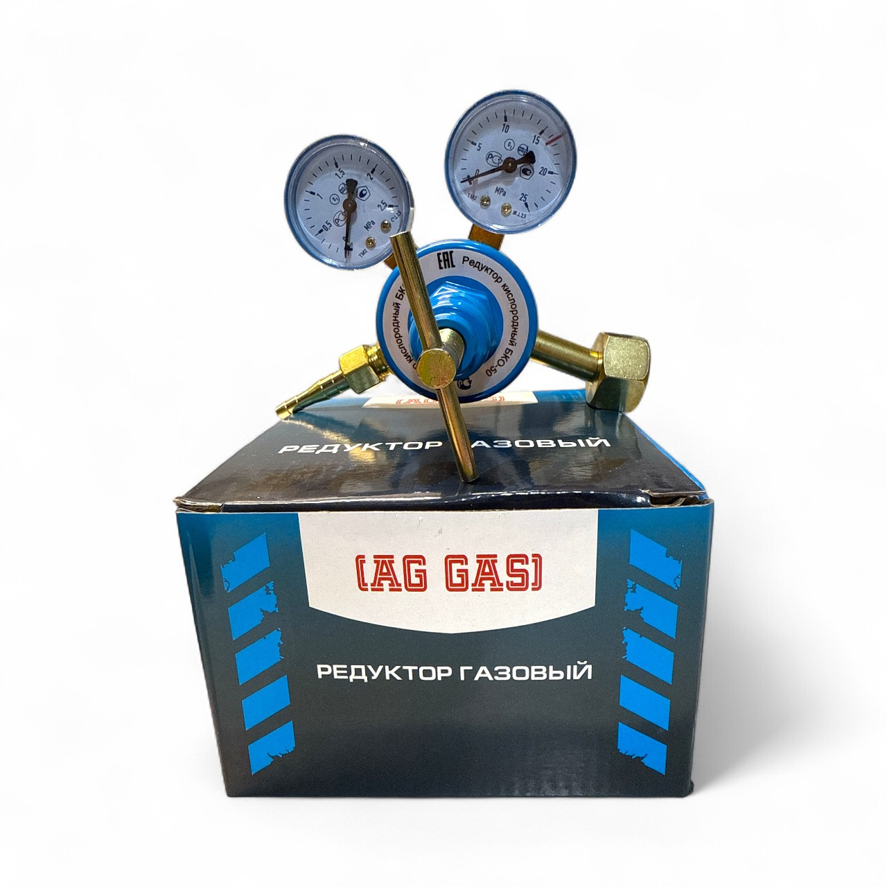 Редуктор кисневий БКО-50 Maxi, права різьба G3/4, пропускна здатність 50 м³/год