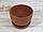 Горщик для квітів глиняний теракотовий 0.7 л, фото 2