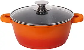 Каструля 5,8 л Ø 28 см антипригарна Bohmann BH 7328 MRB-OR - MegaLavka