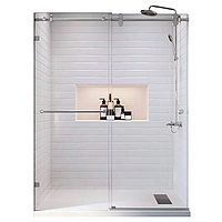 Двері в нішу Koer SR SD06-120x220-TR-01 прозоре скло Easy Clean 8мм, хром (KR5367)