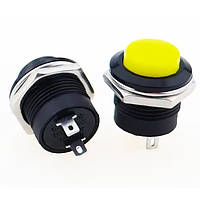 Кнопка без фіксації R13-507 16 мм 3 A / 250 V Жовта