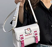 Дитяча сумка біла Hello Kitty кежуал стиль Хелло Кітті