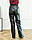 Штани жіночі прямі з екошкіри чорні, фото 5