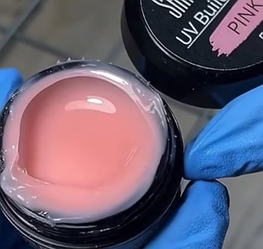Білдер гель для нарощування  Shine color нюдовий, персиково-рожевий 30 мл