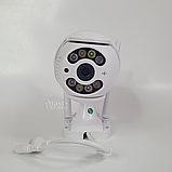 Камера відеоспостереження Wi-Fi 2Мп вулична поворотна з нічним баченням, звуком і керуванням з додатку Icsee Біла, A-8, фото 8
