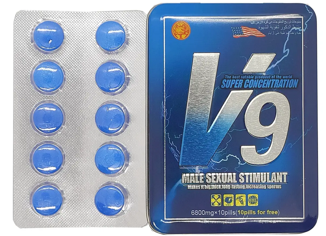 V9 засіб для підтримки нормального рівня тестостерону таблетки для потенции (В9)