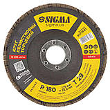 Круг пелюстковий торцевий Т29 (конічний) Ø 125 мм P180 SIGMA (9172681), фото 2