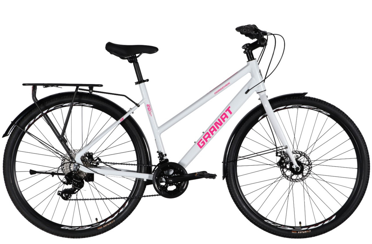 Велосипед Dorozhnik 28" GRANAT W DD CS Al рама 20" багажник St крила Pl 2025, фото 1