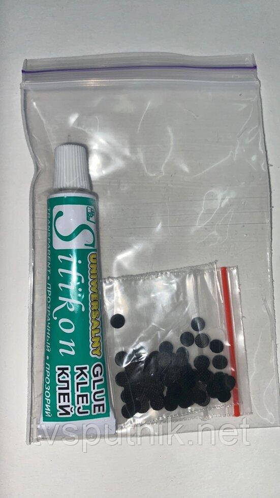 Ремкомплект для пультів ДУ з клеєм – набір резинок для ремонту кнопок