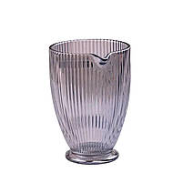 Глечик для напоїв ребристий 1,2 л з товстого скла блакитний HP7118BL, фото 2