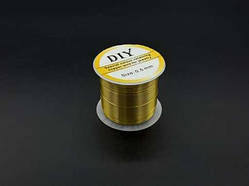Мідний дріт для виготовлення прикрас. Колір золотий. 0,5мм 60м / Мідний дріт для виготовлення прикрас. Колір золотий. 0,5мм 60м