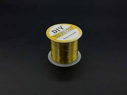Мідний дріт для виготовлення прикрас. Колір золото. 0,3мм 100м / Мідний дріт для виготовлення прикрас. Колір золото. 0,3мм 100м