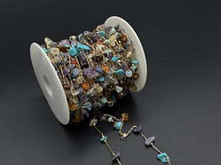 Ланцюжки для створення намиста. Колір різнокольоровий. 1м / Ланцюжки для створення намиста. Колір різнокольоровий. 1м