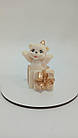 Фігурка із шоколадної глазурі "Ведмедик в подарунковій коробці"