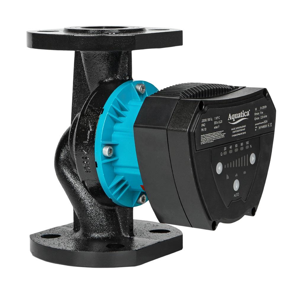Насос циркуляційний енергоощадний фланц 8-130 Вт Hmax 8 м Qmax 133 л/хв DN40 220 мм + відповідає флан AQUATICA, фото 1