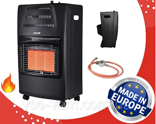Німеччина газовий нагрівач конвектор DMS 4,2 квт + редуктор зі шлангом чорний колір