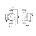 Насос циркуляційний GRS UPS 25/60/180, фото 2