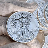 Срібна монета «Американський орел» 1 унція 2011 — інвестиційне Ag 999 США, фото 7