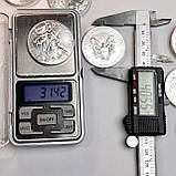 Срібна монета «Американський орел» 1 унція 2011 — інвестиційне Ag 999 США, фото 8