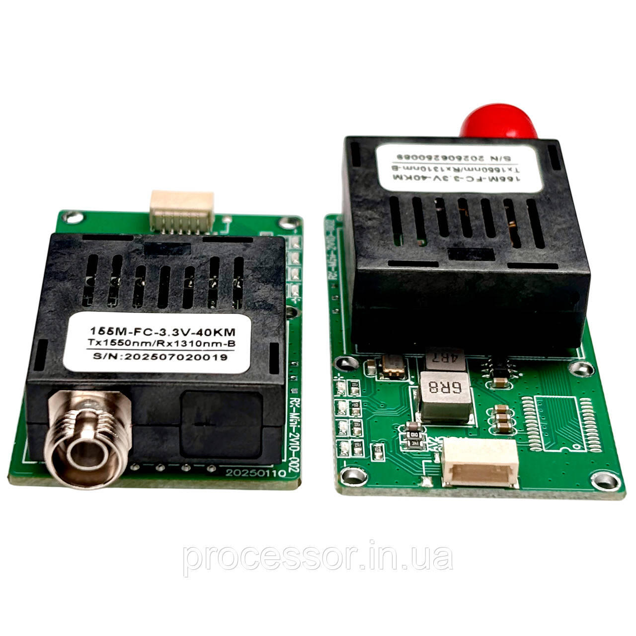 Оптоволоконний приймач FPV RX 155M-FC-3.3V — модуль RX1310nm-B TTL дальність 40 км, живлення 3.3V, фото 1