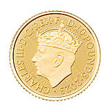 Золота монета Великобританія 2023 «The Coronation of His Majesty King Charles III» 1/10 oz золото 9999 — інвестиція та колекційна, фото 4