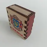 Магніт - Герб (козак з левом). Сірники сувенірні (22104), фото 2