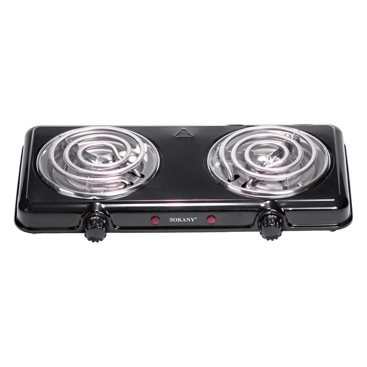 Електроплита двоконфоркова настільна плита 2000 Вт Sokany SK-5110 - фото 1 - id-p2772539756