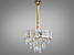Люстра у класичному стилі Diasha цоколь E14 ламп 5 шт колір Золотистий 327-400GD, фото 4