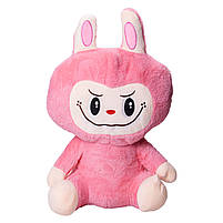 М'яка іграшка-плед, подушка 3 в 1 Лабубу 50 см Червоний ТМ COLORFUL HOME LAB2R, фото 4