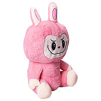 М'яка іграшка-плед, подушка 3 в 1 Лабубу 50 см Червоний ТМ COLORFUL HOME LAB2R, фото 5