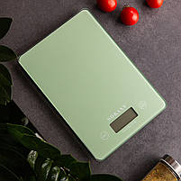 Ваги для кухні Sokany до 5 кг електронні на батарейках Зелені Lugi SK-19027GR, фото 4