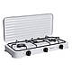 Настільна газова плита на 3 конфорки Sokany 5.5 кВт Біла Lugi SK-6003W - фото 2 - id-p2772539985