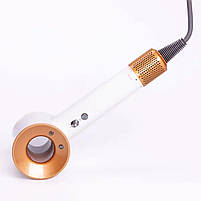 Фен стайлер для волосся 5 в 1 Supersonic Premium 1600 Вт 5 насадок 3 режими швидкості Білий PH770W, фото 3