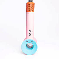 Фен стайлер для волосся 5 в 1 Supersonic Premium 1600 Вт 5 насадок 3 режими швидкості Рожевий PH770PBL, фото 5