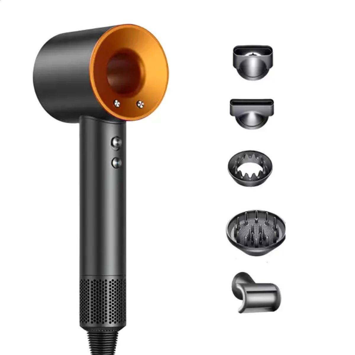 Фен стайлер для волосся 5 в 1 Supersonic Premium 1600 Вт 5 насадок 3 режими швидкості Золотий PH770GGOLD, фото 1