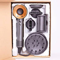 Фен стайлер для волосся 5 в 1 Supersonic Premium 1600 Вт 5 насадок 3 режими швидкості Золотий PH770GGOLD, фото 6