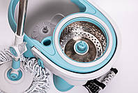 Комплект швабра з відром і віджимом, телескопічна ручка, мікрофібра для підлоги, набір для прибирання HP-35015-1, фото 10