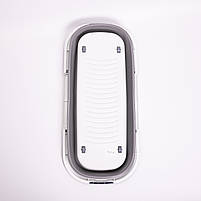 Складне відро-таз із пластику з силіконовими вставками для дому, дачі та подорожей HP-35015-2, фото 6