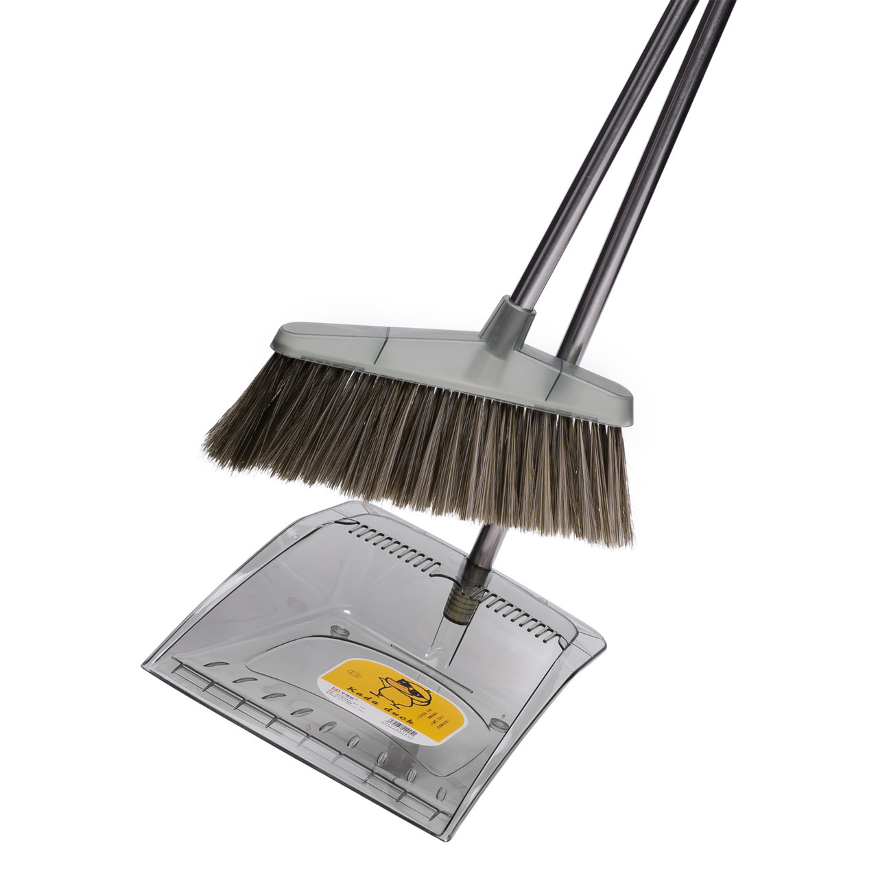 Комплект для прибирання віник (щітка) та совок з довгою ручкою 25×25×95 (см) набір віник та совок Зелений HP-35015-7GR, фото 1