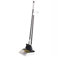 Комплект для прибирання віник (щітка) та совок на довгій ручці 26×23×110 (см) набір совок та щітка для підлоги Зелений, фото 3