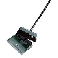 Комплект для прибирання віник (щітка) та совок на довгій ручці 26×24×103 (см) набір совок та щітка для підлоги Зелений, фото 6