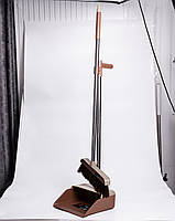 Набір віник та совок на довгій ручці для підлоги 27×25×103 (см) щітка віник для прибирання Коричневий HP-35015-11BR, фото 2