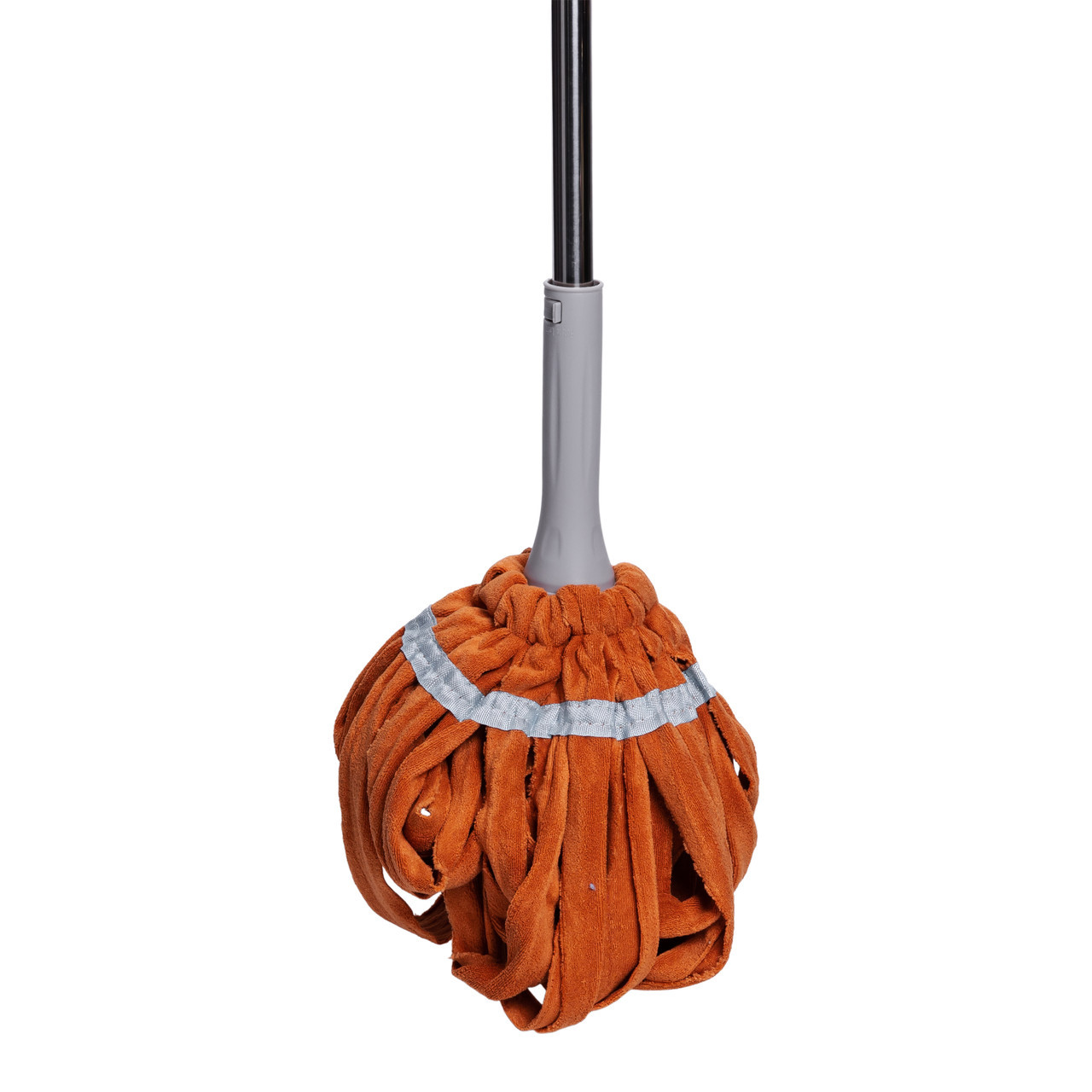 .Швабра телескопічна для миття підлоги універсальна мотузкова швабра з самовіджимом для прибирання Помаранчевий HP-35015-13O, фото 1