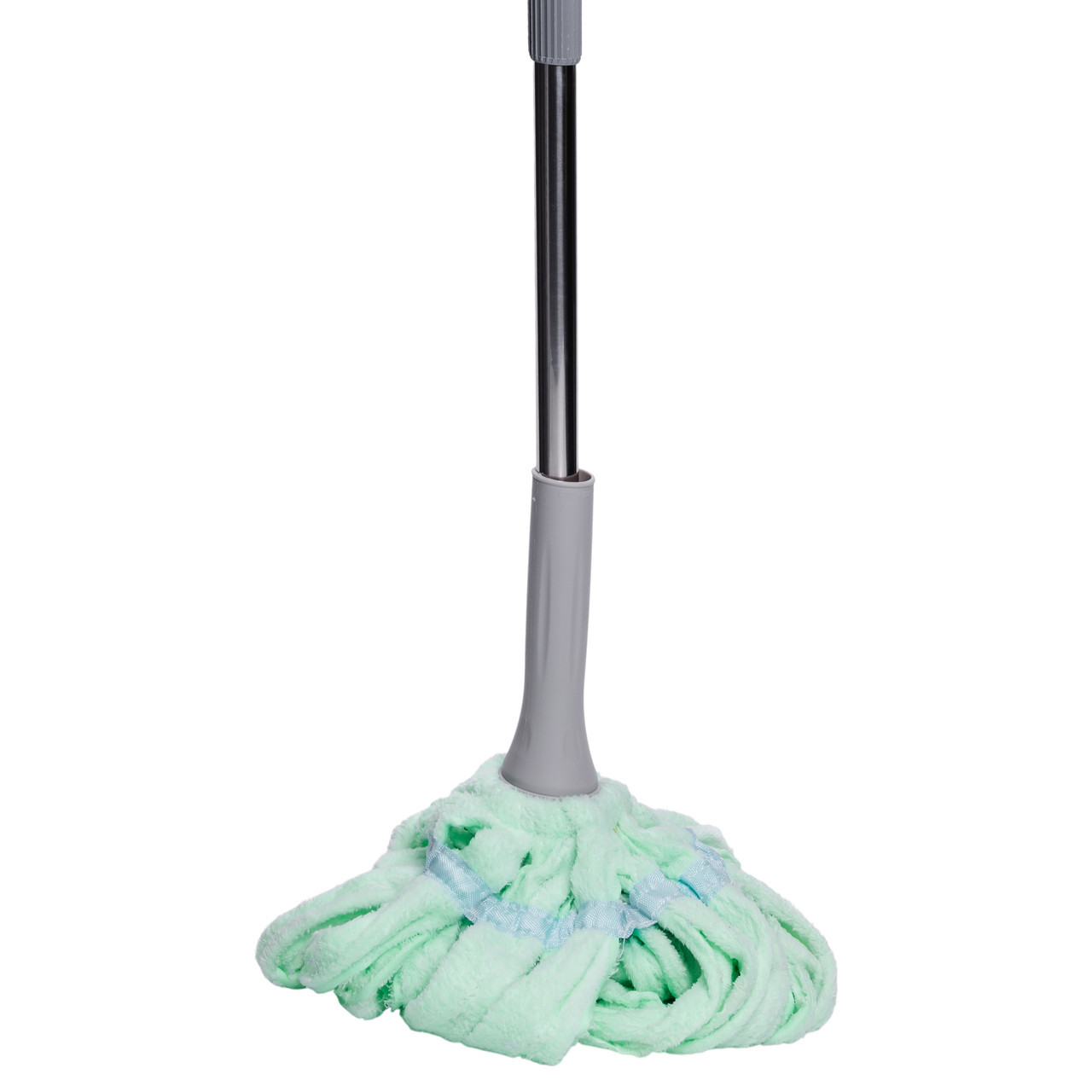 Швабра телескопічна для миття підлоги універсальна мотузкова швабра з самовіджимом для прибирання М'ятний HP-35015-13M, фото 1