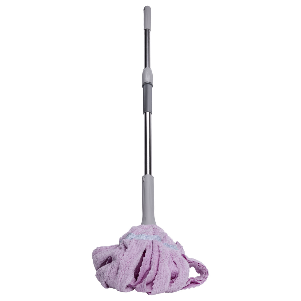 Швабра телескопічна для миття підлоги універсальна мотузкова швабра з самовіджимом для прибирання Фіолетовий HP-35015-13V, фото 1