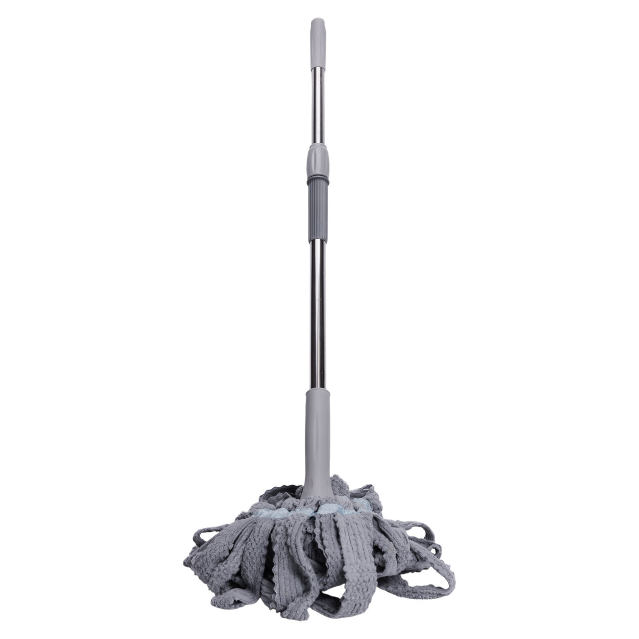 Швабра телескопічна для миття підлоги універсальна мотузкова швабра з самовіджимом для прибирання Сірий HP-35015-13G, фото 1