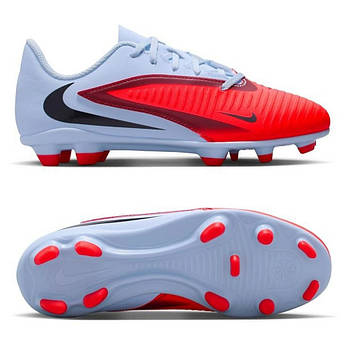 Дитячі бутси NIKE JR PHANTOM 6 LOW CLUB FG/MG HM9202-400, Блакитний, Розмір (EU) — 32