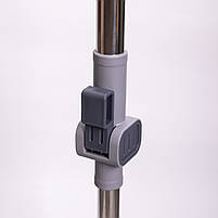 Набір для прибирання з круглою телескопічною шваброю з мікрофібри та відром із віджимом для підлоги HP-35015-22, фото 4