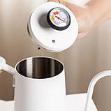 Термометр механічний кухонний для кави та молока із кріпленням з нержавіючої сталі, фото 3
