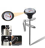Термометр механічний кухонний для кави та молока із кріпленням з нержавіючої сталі, фото 7